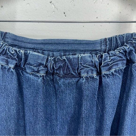 CP Shades Women’s size Medium Blue Denim Jean Maxi Skirt - Picture 10 of 16